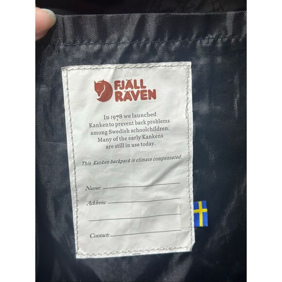 Fjallraven Kånken Classic Heritage Black Pack Backpack - Picture 8 of 9